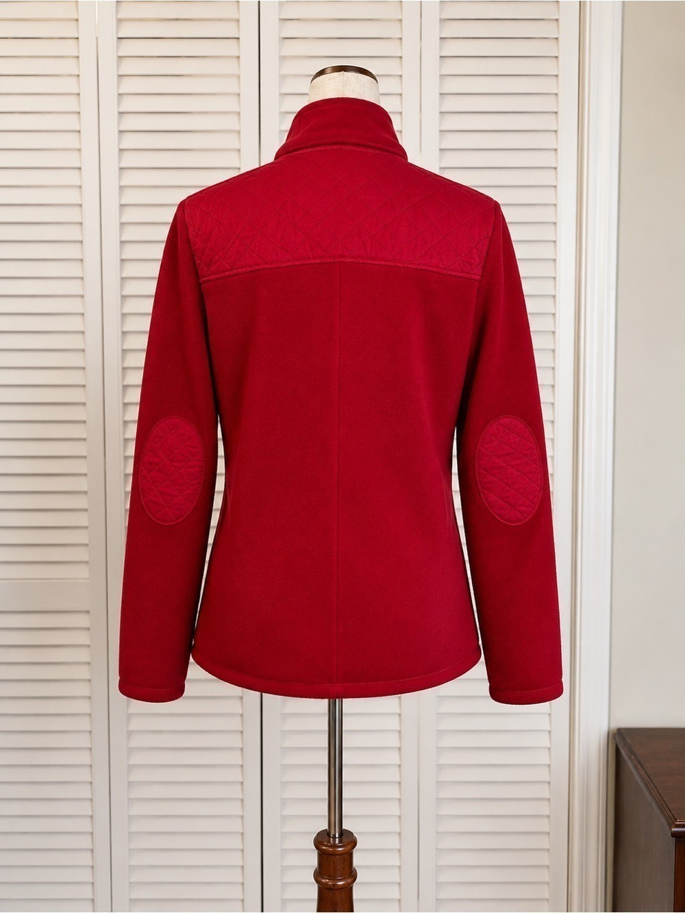 Talbots Red Quilted Shoulder Zip Jacket - Picture 2 of 7